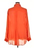 Torrid 100% Polyester Solid Orange Long Sleeve Blouse Size 4X Plus (4) - photo 2