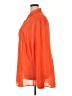 Torrid 100% Polyester Solid Orange Long Sleeve Blouse Size 4X Plus (4) - photo 5