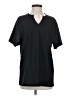 Unbranded 100% Polyester Black Short Sleeve Blouse Size S - photo 1
