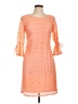 Karin Stevens 100% Polyester Orange Cocktail Dress Size 10 - photo 1