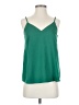 ASOS 100% Polyester Green Sleeveless Blouse Size 4 - photo 1