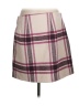 Ann Taylor Plaid Tan White Casual Skirt Size 8 - photo 2
