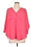 Torrid Pink 3/4 Sleeve Blouse Size Lg Plus (0) - photo 1