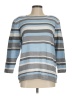 Alfred Dunner Stripes Blue Pullover Sweater Size M - photo 1