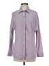Unbranded 100% Polyester Houndstooth Purple Long Sleeve Blouse Size S - photo 1