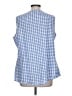 Cut Loose Blue Sleeveless Blouse Size L - photo 2