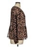 Knox Rose Brown Long Sleeve Blouse Size XL - photo 4