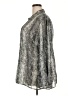 Lane Bryant 100% Polyester Animal Print Silver Long Sleeve Blouse Size 22 - 24 Plus - photo 5