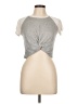 Ambiance Gray Short Sleeve Top Size L - photo 1
