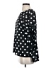 Beulah Style 100% Polyester Polka Dots Black Short Sleeve Blouse Size S - photo 5