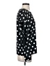 Beulah Style 100% Polyester Polka Dots Black Short Sleeve Blouse Size S - photo 4
