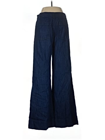 Madewell The Denim Pull-On Wide-Leg Pant in Bright Rinse Wash (view 2)