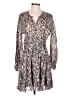Maje 100% Polyester Paisley Brown Casual Dress Size EU (FR) 40 / US 8 - photo 1