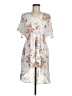 Torrid 100% Rayon Floral White Gray Casual Dress Size Med Plus (00) - photo 1