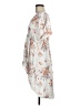 Torrid 100% Rayon Floral White Gray Casual Dress Size Med Plus (00) - photo 5