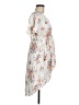 Torrid 100% Rayon Floral White Gray Casual Dress Size Med Plus (00) - photo 4