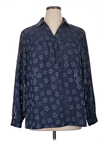 Joan Rivers Long Sleeve Blouse (view 1)