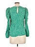 River Island Green Long Sleeve Blouse Size 10 - photo 2