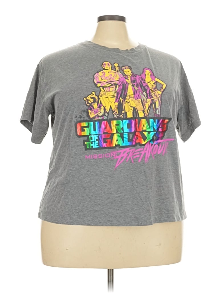 Pre-owned Disney Short Sleeve T-shirt In Gray