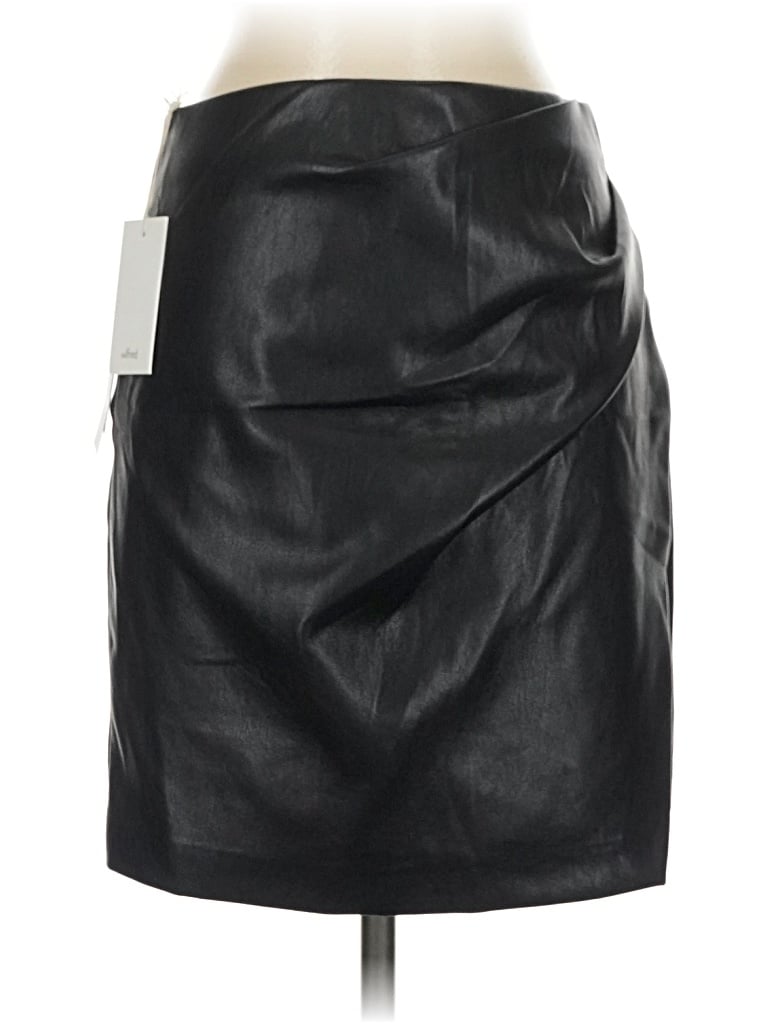 Wilfred Faux Leather Skirt In Black