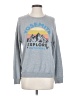 Zoe+Liv Graphic Gray Sweatshirt Size XS - photo 1