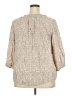 Basic Editions Tan 3/4 Sleeve Blouse Size 2X - photo 2