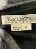 Kay Unger Chevron-herringbone Gray Casual Dress Size 8 - photo 7