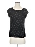 Maison Scotch 100% Polyester Black Short Sleeve Top Size Sm (1) - photo 1