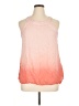 Solitaire 100% Rayon Pink Sleeveless Blouse Size 1X - photo 1