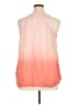 Solitaire 100% Rayon Pink Sleeveless Blouse Size 1X - photo 2