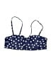 Unbranded Polka Dots Blue Swimsuit Top Size M - photo 1