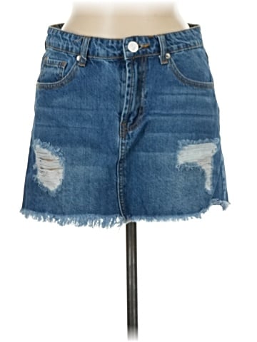 Ashley Mason Denim Skirt (view 1)