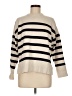 Zara Stripes Ivory Turtleneck Sweater Size M - photo 1