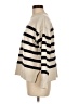 Zara Stripes Ivory Turtleneck Sweater Size M - photo 5