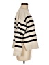 Zara Stripes Ivory Turtleneck Sweater Size M - photo 4
