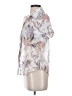 Unbranded Floral White Short Sleeve Blouse Size S - photo 5