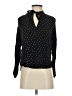 Cameo 100% Rayon Polka Dots Black Long Sleeve Blouse Size XS - photo 1