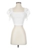 Shein White Short Sleeve Top Size XS - photo 1