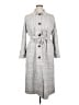 Oliver Grace 100% Polyester Gray Ivory Trenchcoat Size 14 - photo 1