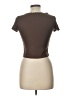 Just Polly Brown Short Sleeve Top Size L - photo 2