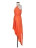 Max and Cleo 100% Polyester Solid Orange Cocktail Dress Size S - photo 5