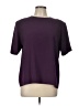Impressions 100% Polyester Purple Short Sleeve Top Size L - photo 1