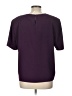 Impressions 100% Polyester Purple Short Sleeve Top Size L - photo 2