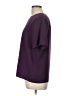 Impressions 100% Polyester Purple Short Sleeve Top Size L - photo 5