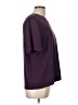 Impressions 100% Polyester Purple Short Sleeve Top Size L - photo 4