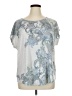 Leebe Paisley Silver Short Sleeve T-Shirt Size 1X - photo 1