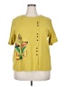 Unbranded 100% Polyester Yellow Short Sleeve Blouse Size 2X - photo 1