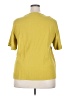 Unbranded 100% Polyester Yellow Short Sleeve Blouse Size 2X - photo 2