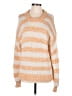 Madewell Stripes Orange Pullover Sweater Size M - photo 1