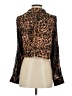 Edit By Nine 100% Polyester Animal Print Brown Long Sleeve Blouse Size S - photo 2